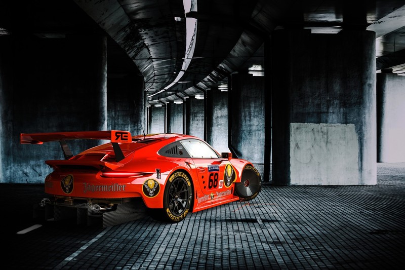 car, vehicle, red cars, Porsche, Porsche 911 RSR, Benoit Fraylon