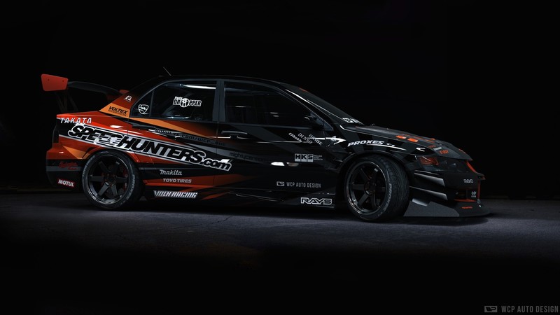 dark, Speedhunters, vehicle, car, Mitsubishi, Kalyan Polischuk