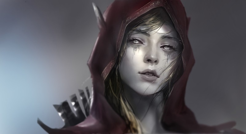 video games, Sylvanas Windrunner, World of Warcraft, Archers, women, elves, Forsaken (character), drawing