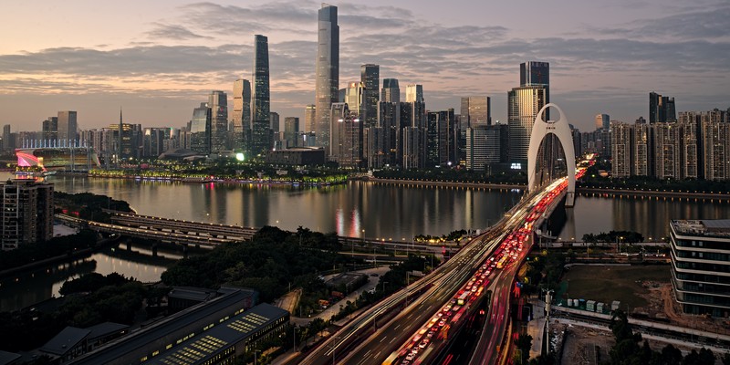 Guangzhou, China, cityscape, waterfront