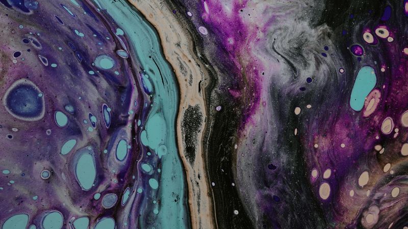 stains, spots, liquid, abstraction, colorful, 4k