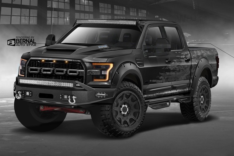 car, digital art, render, Ford, Ford f-150, black cars, vehicle