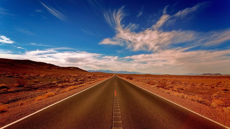 road, photography, desert, landscape, mountains, hills