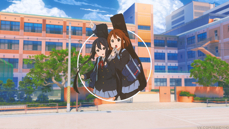 anime girls, anime, picture-in-picture