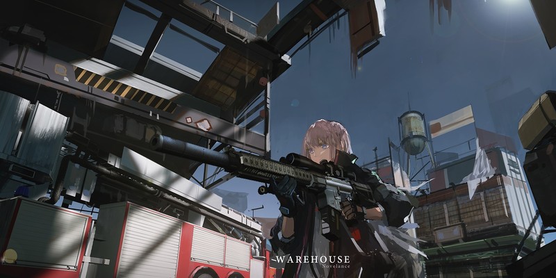 anime girls, digital art, artwork, science fiction, Girls Frontline, AR15 (Girls Frontline)