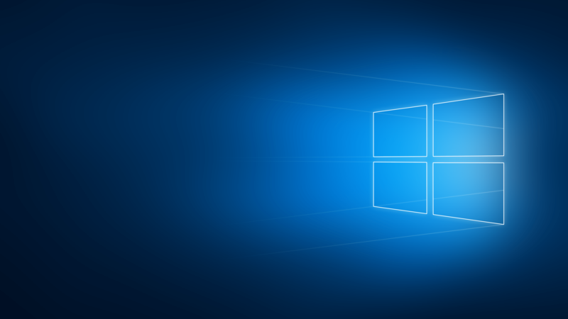 Windows 10, logo, minimalism, blurred, geometry, operating system, Microsoft Windows