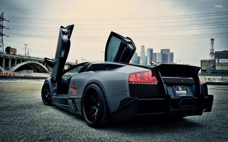 car, city, Lamborghini