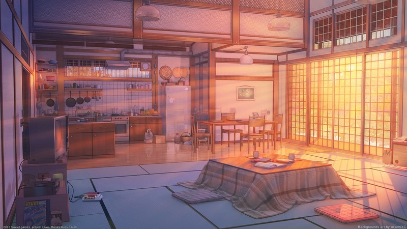 interior, digital art, artwork