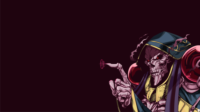 Overlord (anime), Ainz Ooal Gown, skull, anime