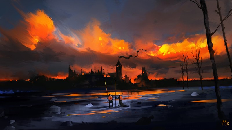 Dominik Mayer, fantasy art, artwork, banner