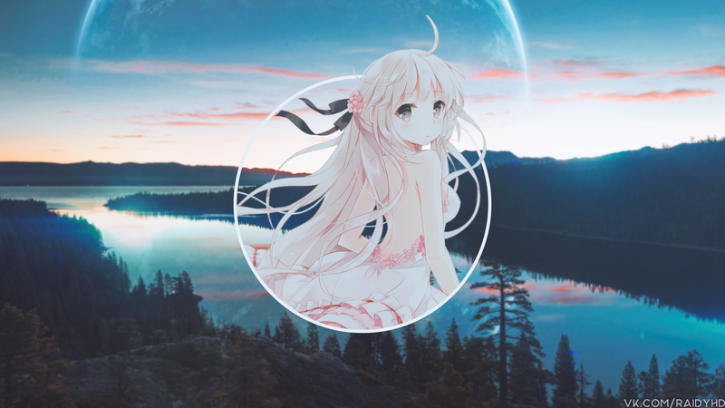 anime, anime girls, picture-in-picture