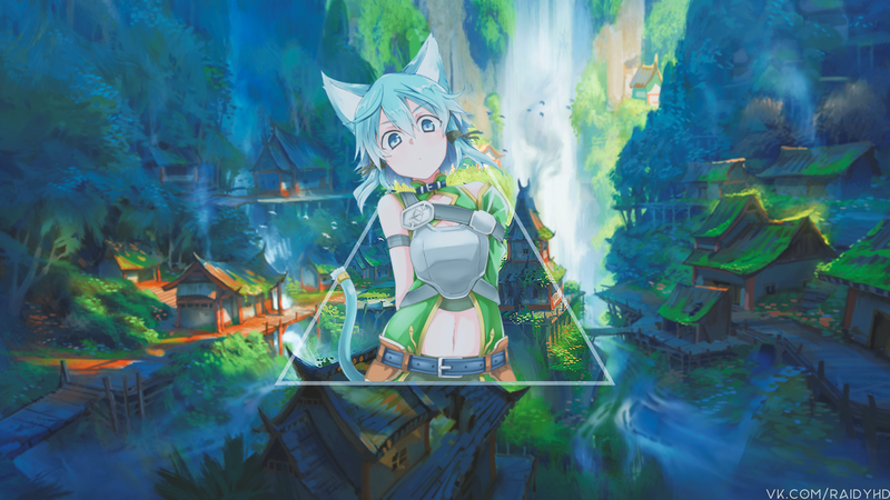 anime, anime girls, Sinon (Sword Art Online), picture-in-picture, Sword Art Online, Asada Shino