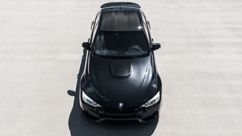 car, BMW, high angle, frontal view