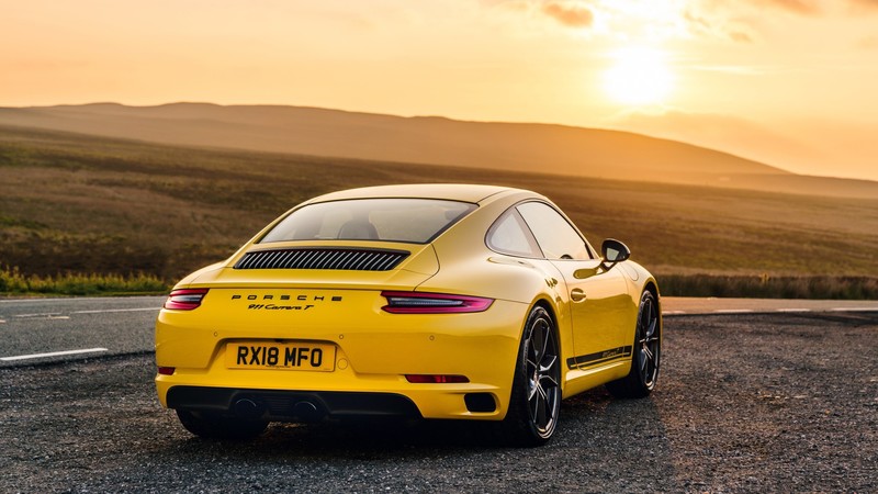 car, Porsche 911 Carrera, yellow cars
