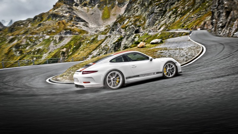 car, Porsche 911 R, hairpin turns