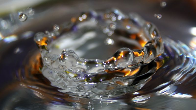 splash, water, spray, drops, macro, 4k