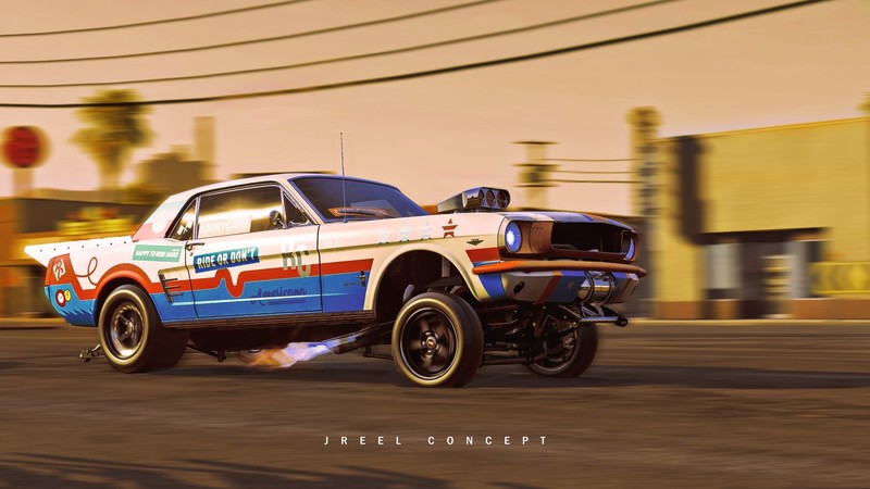 Ford Mustang, car, vehicle, concept art