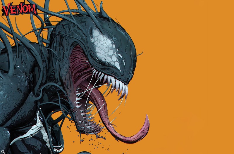 Venom, artwork, Spider-Man