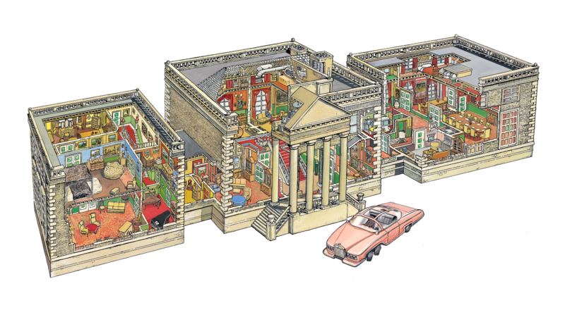 thunderbirds, tv series, drawing, Cross Section