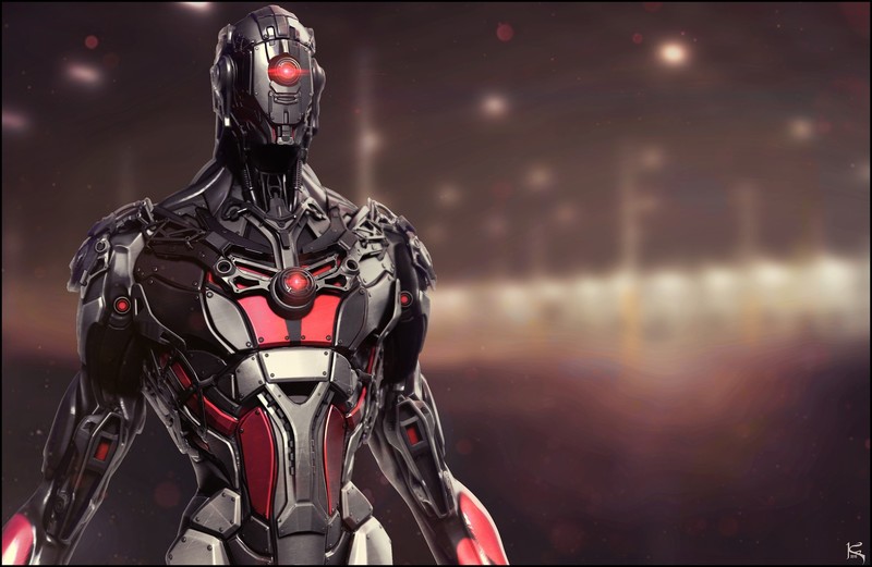 science fiction, robot, artwork