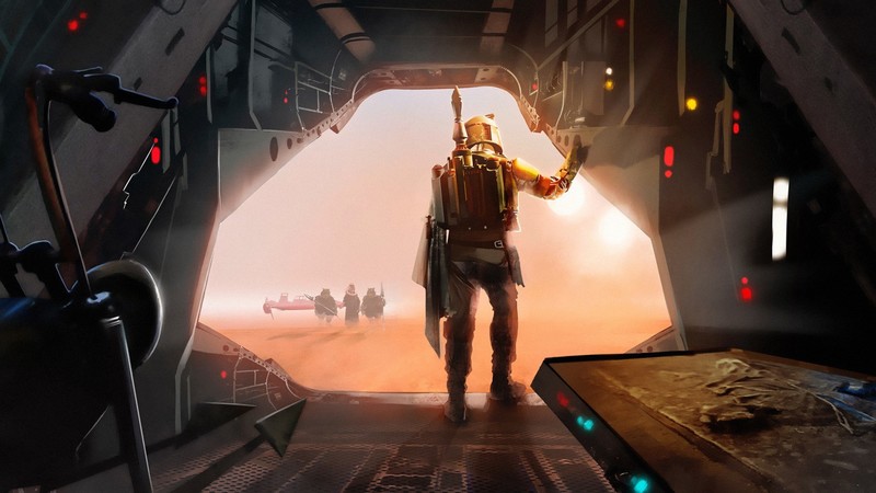Boba Fett, Star Wars, artwork, Star Wars Villains, bounty hunter