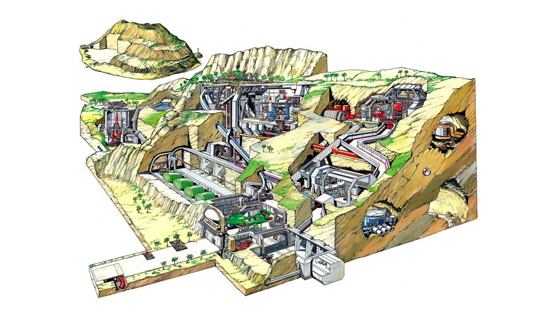 thunderbirds, tv series, drawing, Cross Section