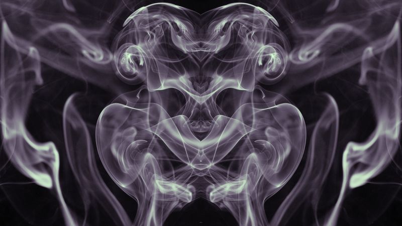 smoke, winding, wavy, abstraction, 4k