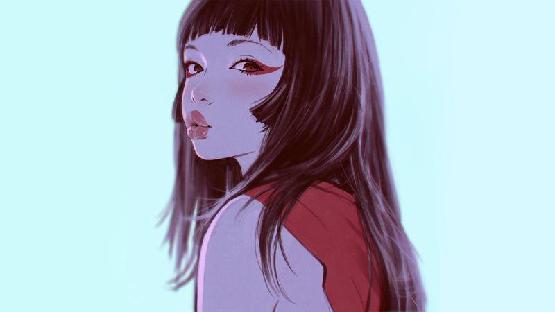 digital art, fantasy art, artwork, original characters, women, Ilya Kuvshinov