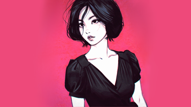 digital art, fantasy art, artwork, original characters, women, Ilya Kuvshinov