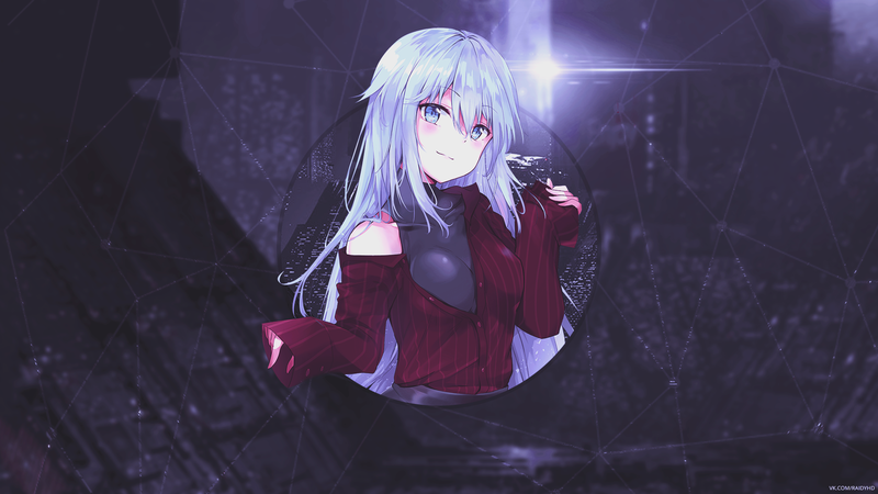 anime, anime girls, picture-in-picture