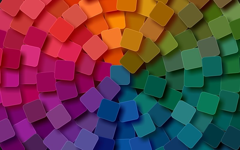 colorful, abstract, digital art, purple, blue, orange