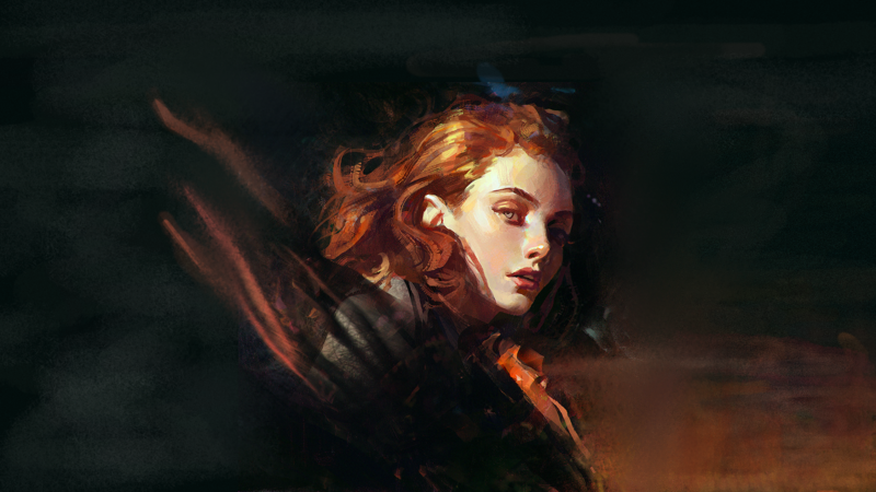 digital art, fantasy art, artwork, women, Game of Thrones, Sansa Stark, redhead, dress