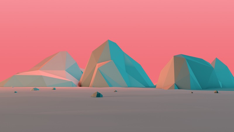 Mark Kirkpatrick, digital art, abstract, pink background
