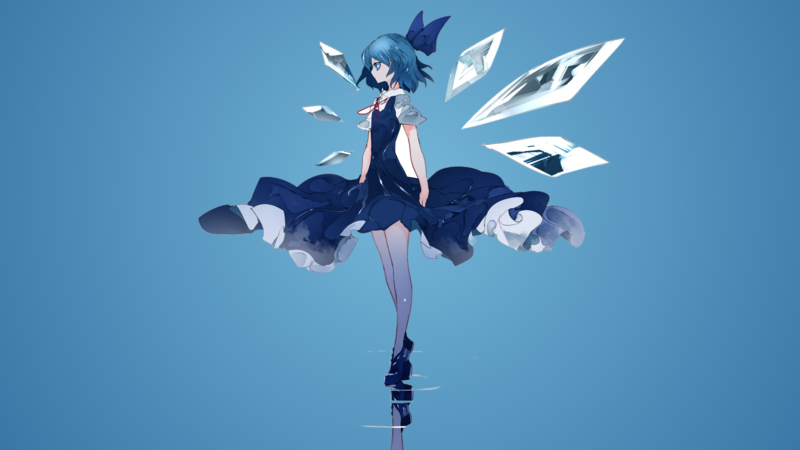 digital art, artwork, anime girls, concept art, original characters, Touhou, Cirno