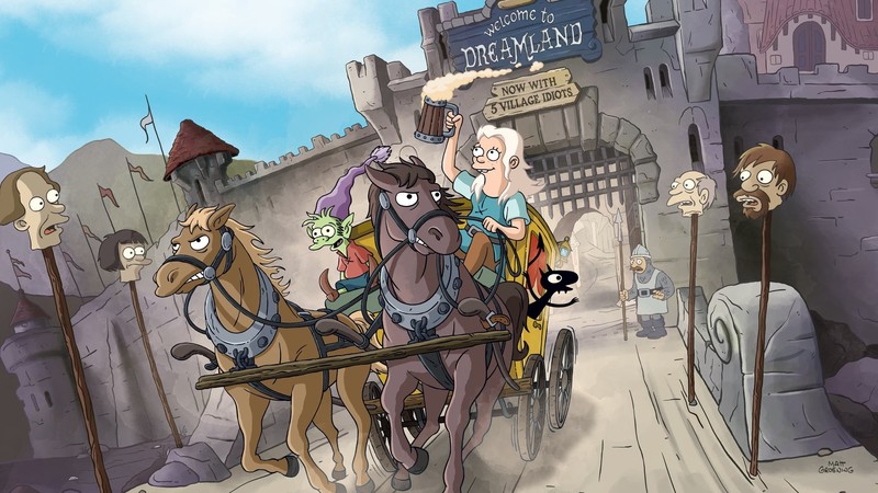 Disenchantment, Bean, Elfo, series, Netflix, animated series