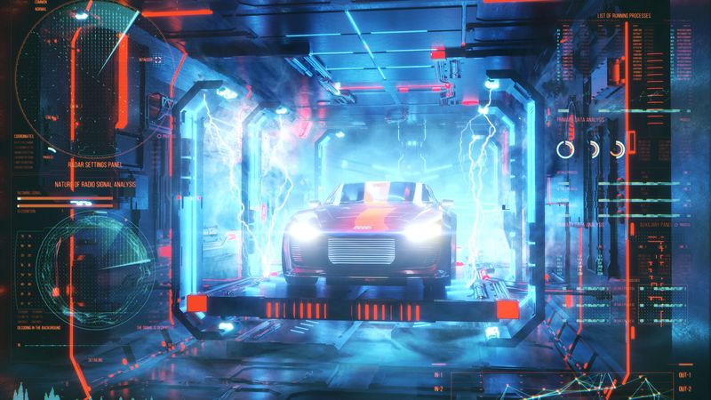 audi, car, energy, robot, 4k