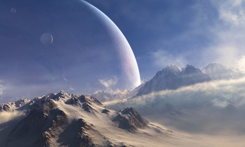 space, planet, landscape
