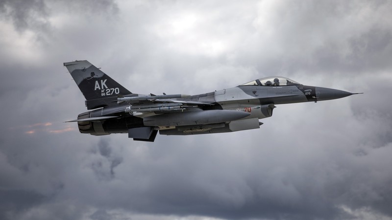 military, military aircraft, aircraft, General Dynamics F-16 Fighting Falcon, vehicle, numbers