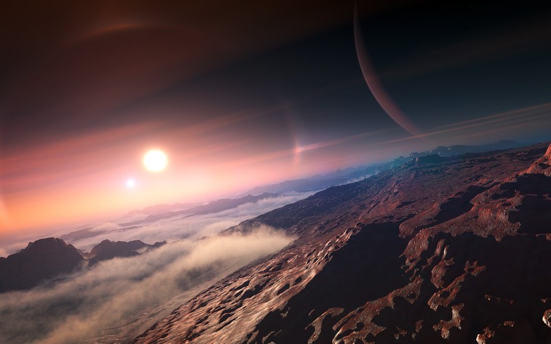 space, planet, landscape