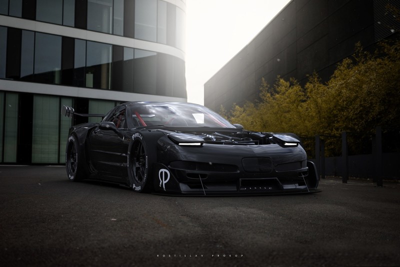 car, Rostislav Prokop, vehicle, Chevrolet Corvette, pop-up headlights