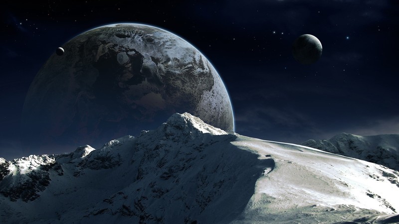 space, planet, landscape