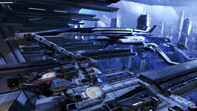 Mass Effect, Citadel (Mass Effect), Normandy SR-2, science fiction, Mass Effect 3