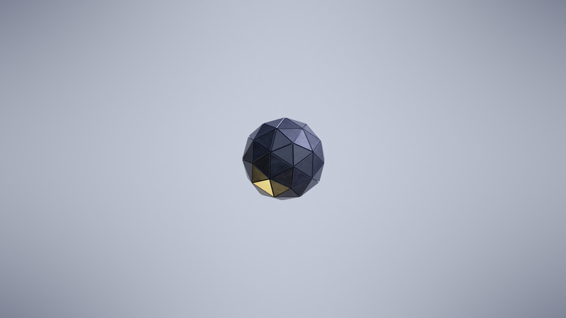 minimalism, 3d design, simple background, sphere, geometry, digital art