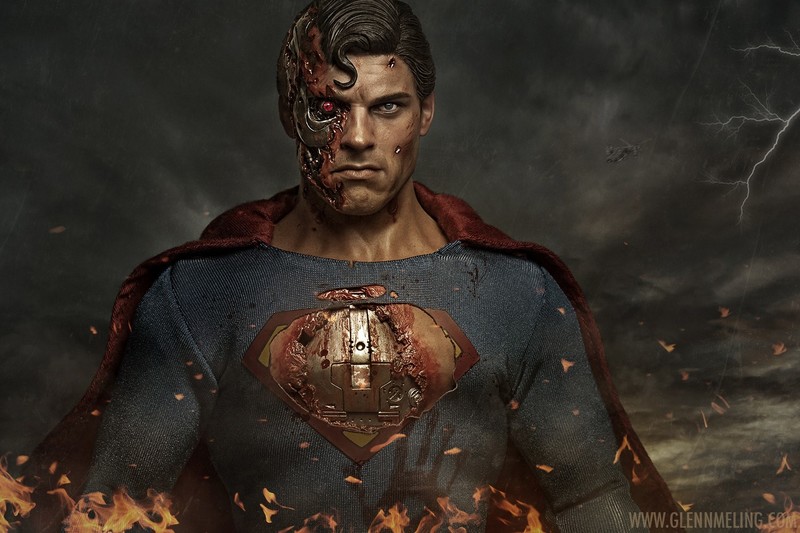 photo manipulation, Man of Steel, Terminator, superhero, 500px, Superman, cyborg