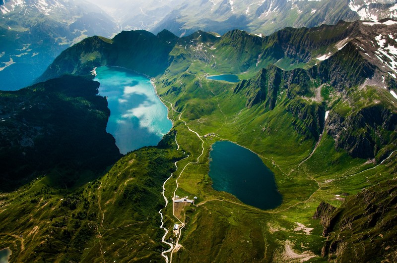 landscape, nature, mountains, mountain pass, water, lake, 500px, Alps
