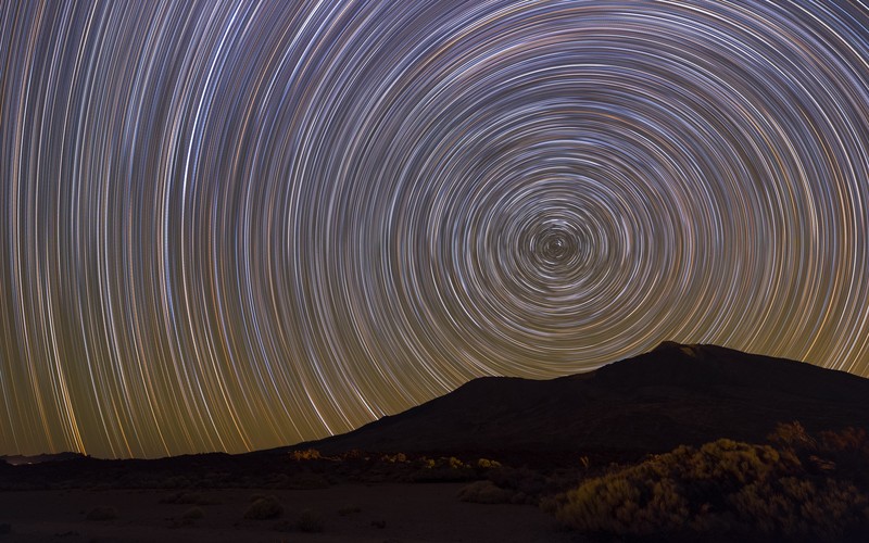 astronomy, stars, landscape, space, sky, Time-lapse