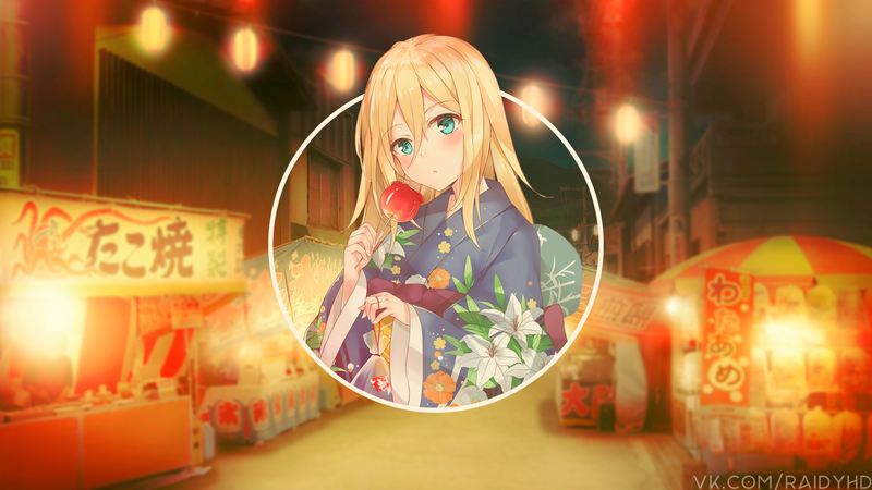 anime, anime girls, picture-in-picture
