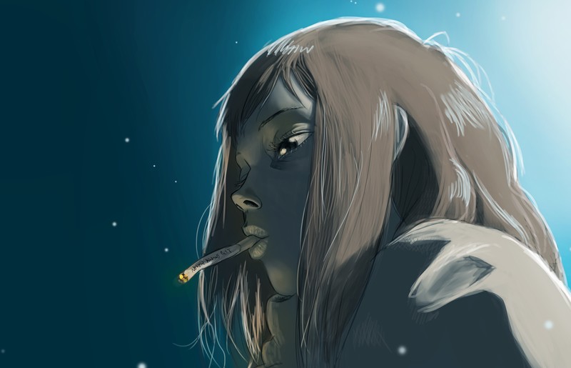 digital art, drawing, FLCL, anime girls