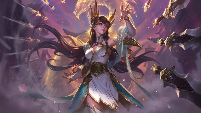 League of Legends, Irelia, fantasy girl, fantasy art, PC gaming, Chenbo