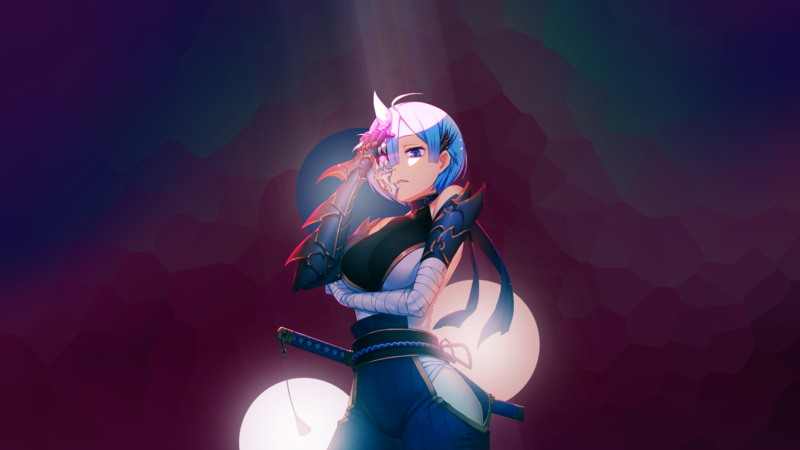 katana, anime girls, Re:Zero Kara Hajimeru Isekai Seikatsu, Rem (Re: Zero)
